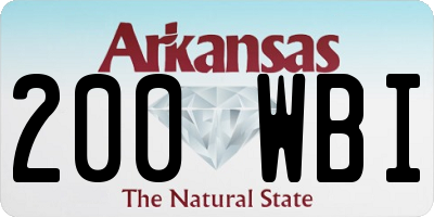 AR license plate 200WBI