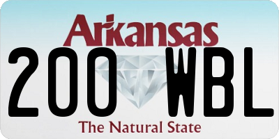 AR license plate 200WBL