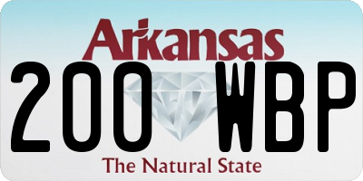 AR license plate 200WBP