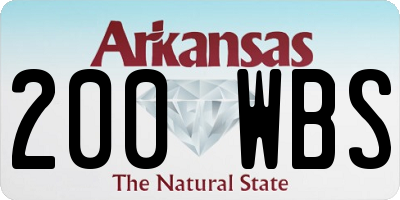 AR license plate 200WBS