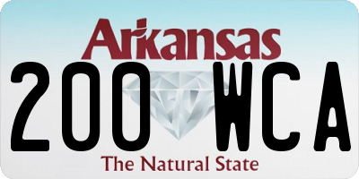 AR license plate 200WCA