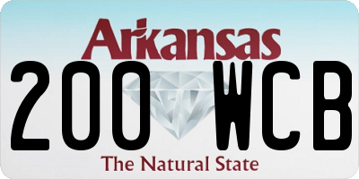 AR license plate 200WCB