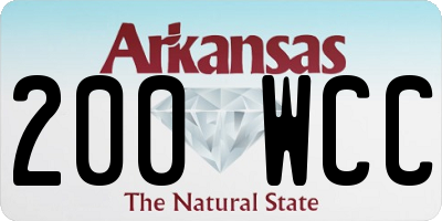 AR license plate 200WCC