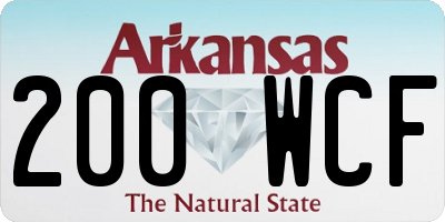 AR license plate 200WCF