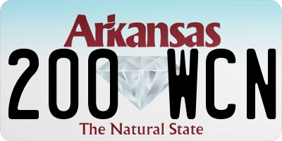 AR license plate 200WCN