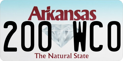 AR license plate 200WCO