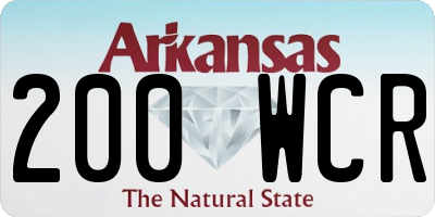 AR license plate 200WCR