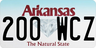 AR license plate 200WCZ