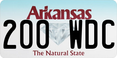 AR license plate 200WDC