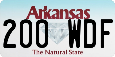 AR license plate 200WDF