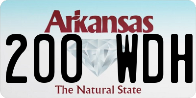 AR license plate 200WDH