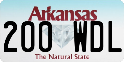 AR license plate 200WDL