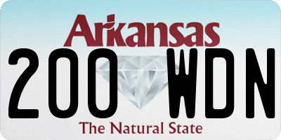 AR license plate 200WDN