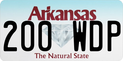 AR license plate 200WDP