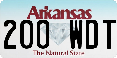 AR license plate 200WDT