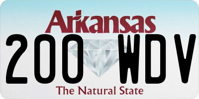 AR license plate 200WDV