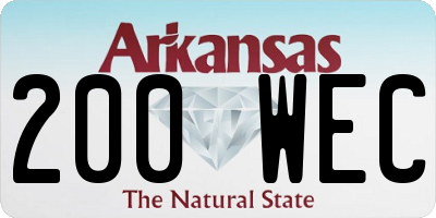 AR license plate 200WEC