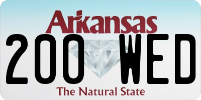 AR license plate 200WED