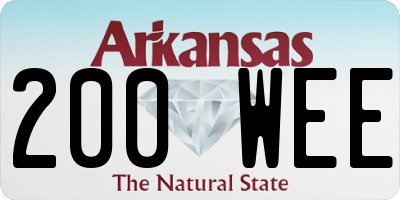 AR license plate 200WEE