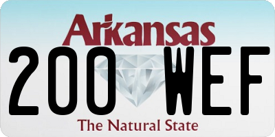 AR license plate 200WEF