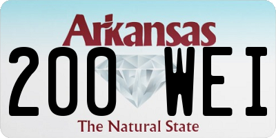 AR license plate 200WEI