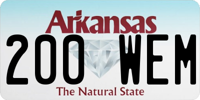 AR license plate 200WEM