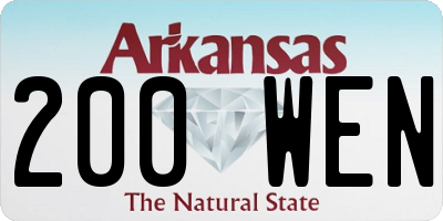 AR license plate 200WEN