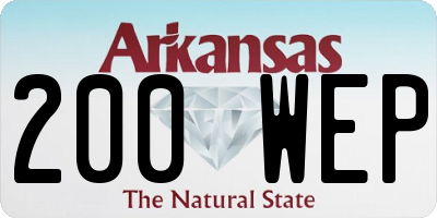 AR license plate 200WEP