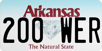 AR license plate 200WER