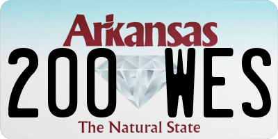AR license plate 200WES