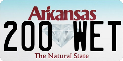 AR license plate 200WET