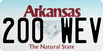 AR license plate 200WEV