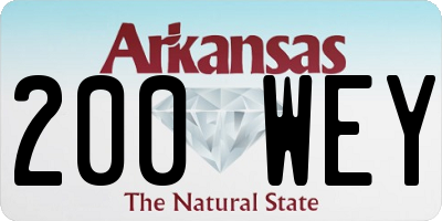 AR license plate 200WEY