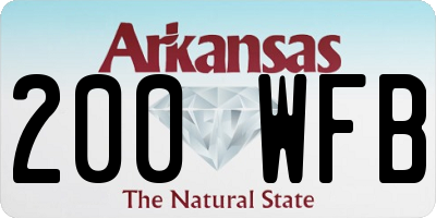 AR license plate 200WFB