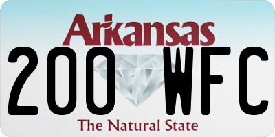 AR license plate 200WFC