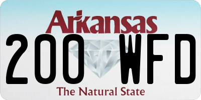 AR license plate 200WFD