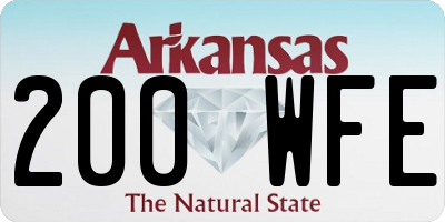 AR license plate 200WFE
