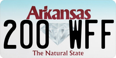 AR license plate 200WFF