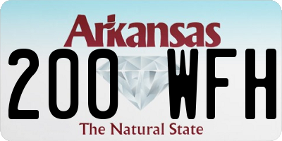 AR license plate 200WFH