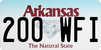 AR license plate 200WFI