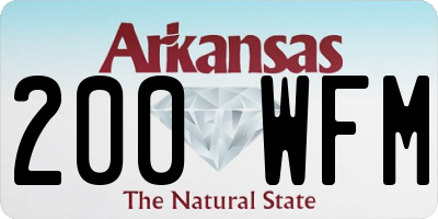 AR license plate 200WFM
