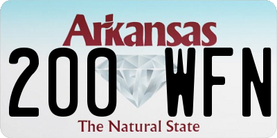AR license plate 200WFN