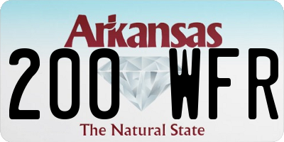 AR license plate 200WFR