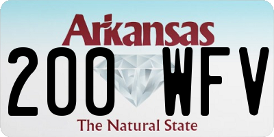 AR license plate 200WFV