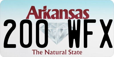 AR license plate 200WFX