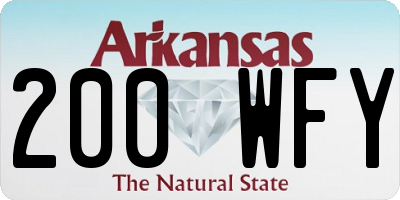 AR license plate 200WFY