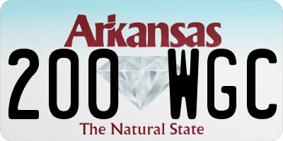 AR license plate 200WGC
