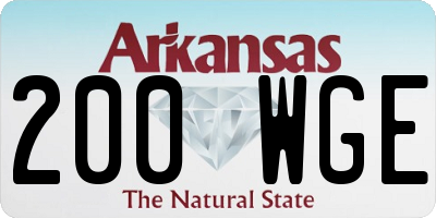AR license plate 200WGE