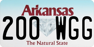 AR license plate 200WGG