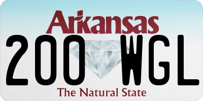 AR license plate 200WGL